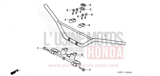 HANDLE PIPE CR85RB5 de 2005